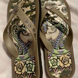 Ed Hardy Flip Flops.